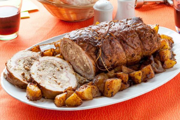 TACCHINA DISOSSATA RIPIENA SALSICCIA E RADICCHIO 1,5KG PV						