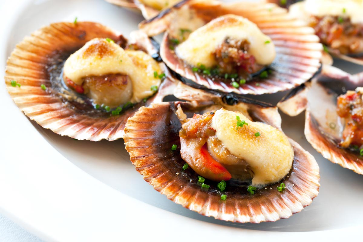 CAPPESANTE PACIFICO MEZZO GUSCIO 30/45 400GR
