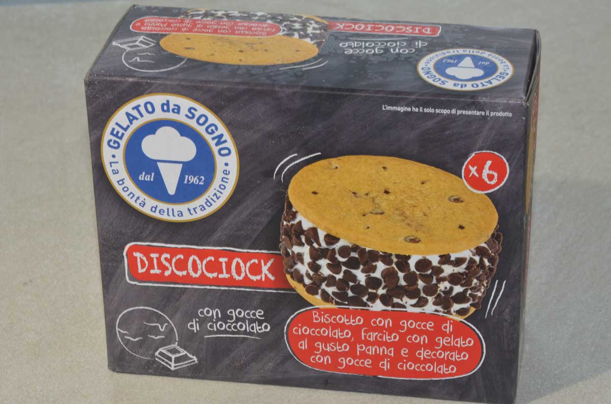 BISCO DISCOCIOCK GELATO DA SOGNO 6PZ 288GR