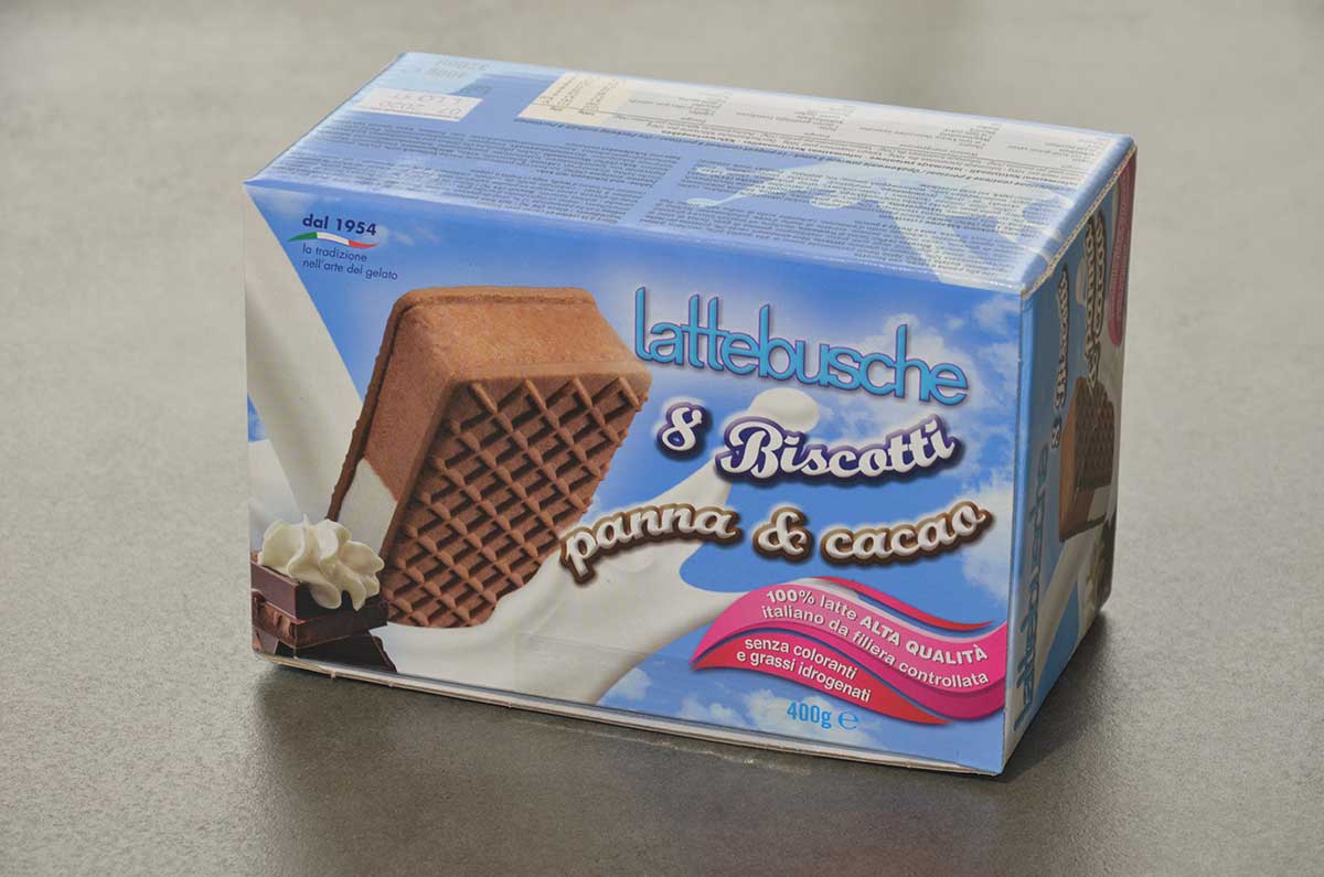 BISCOTTO PANNA CACAO LATTEBUSCHE 8PZ 400GR - Fresco e Vario