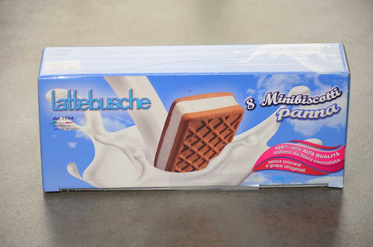 MINIBISCOTTO PANNA LATTEBUSCHE 8PZ 240GR