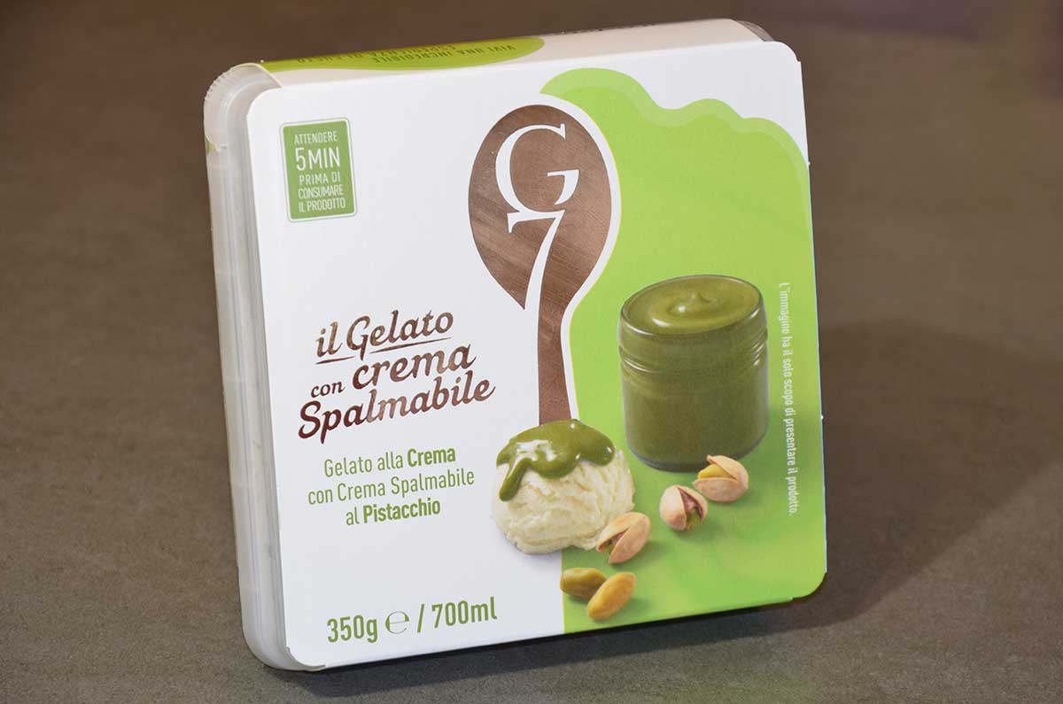 GELATO CREMA CON PISTACCHIO SALATO G7 350GR