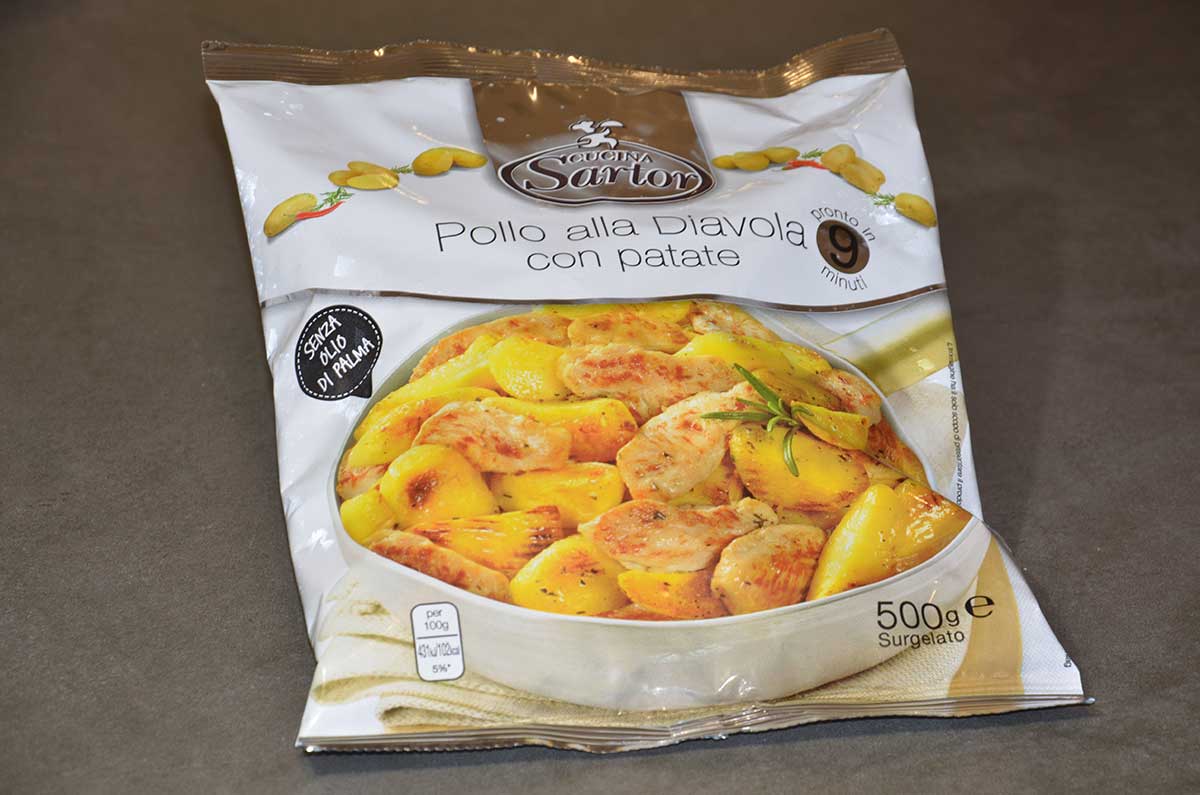 POLLO ALLA DIAVOLA CON PATATE 500GR