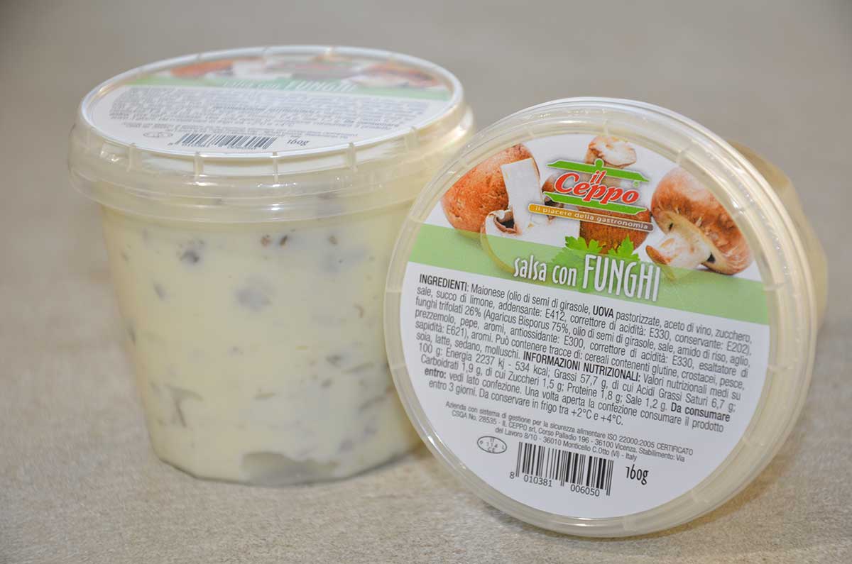 SALSA CON FUNGHI 160GR