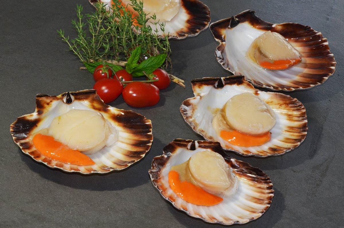 CAPPESANTE ATLANTICHE MEZZO GUSCIO 750 GR