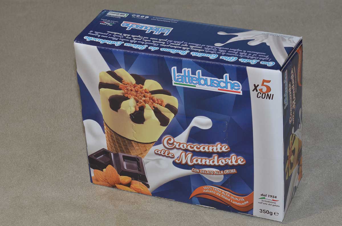 CONO CROCCANTE ALLE MANDORLE LATTEBUSCHE 5PZ 350GR