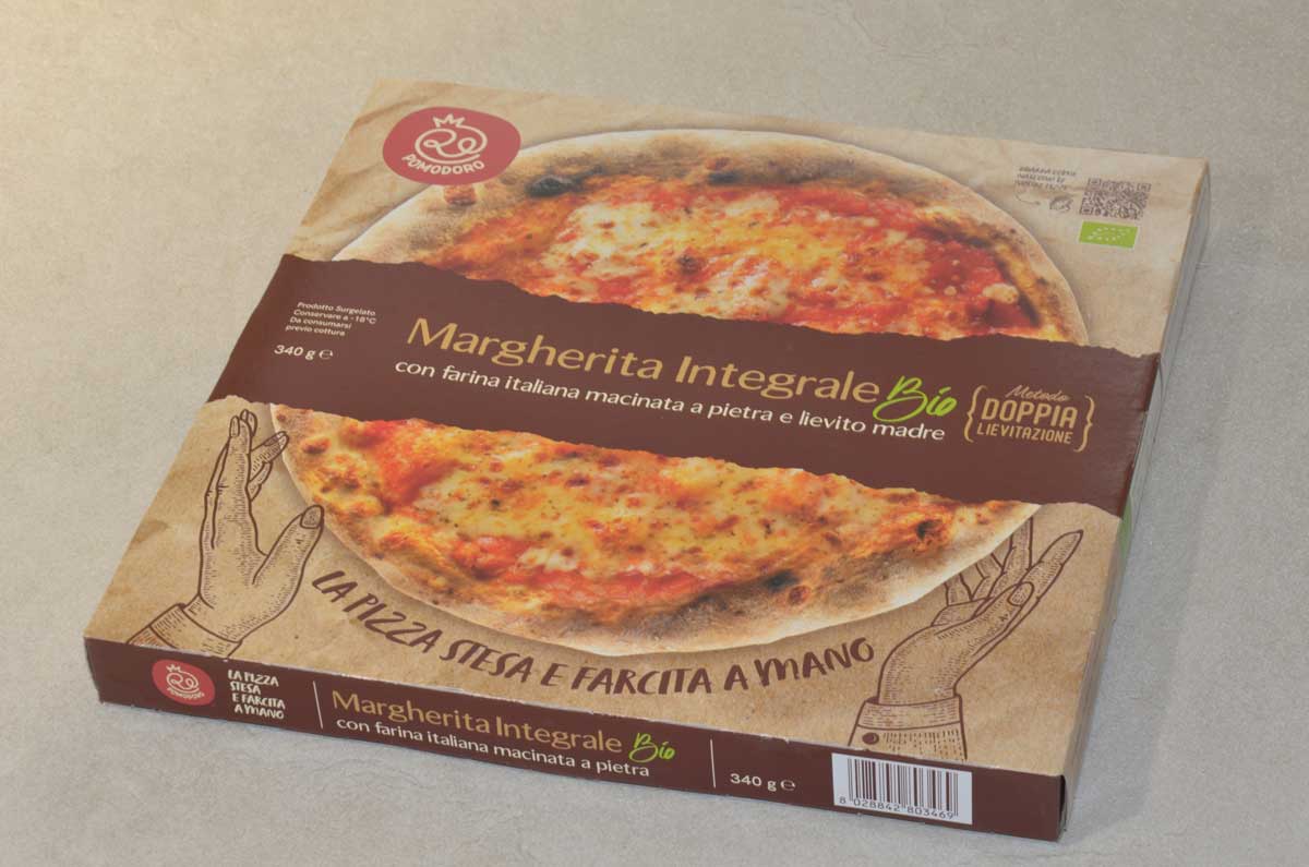 PIZZA MARGHERITA INTEGRALE BIO DOPPIA LIEVITAZIONE 340 GR