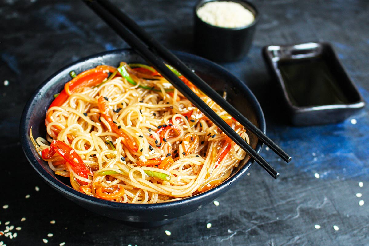 SPAGHETTI DI SOIA CON VERDURE 250GR