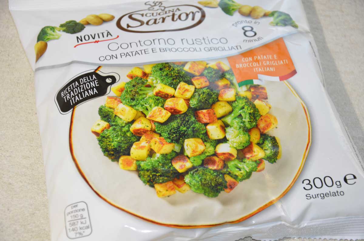 CONTORNO RUSTICO PATATE E BROCCOLI CUCINA SARTOR 300GR