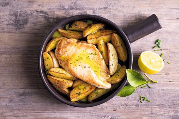 PETTO DI POLLO AI LIMONI CON PATATE 250GR